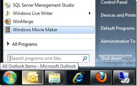 Now you have a Windows Movie Maker link in your Start Menu!